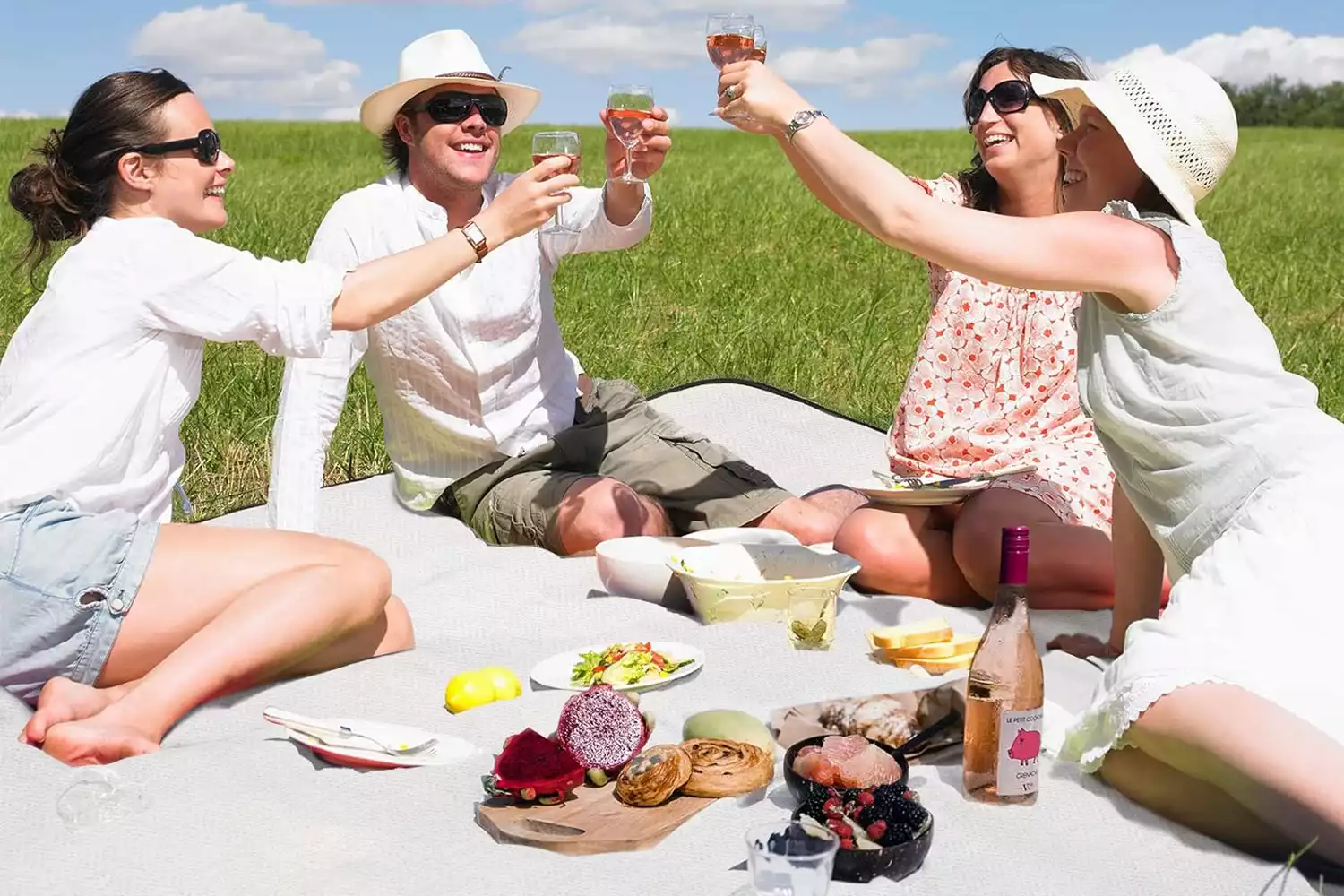 fashionable picnic blanket