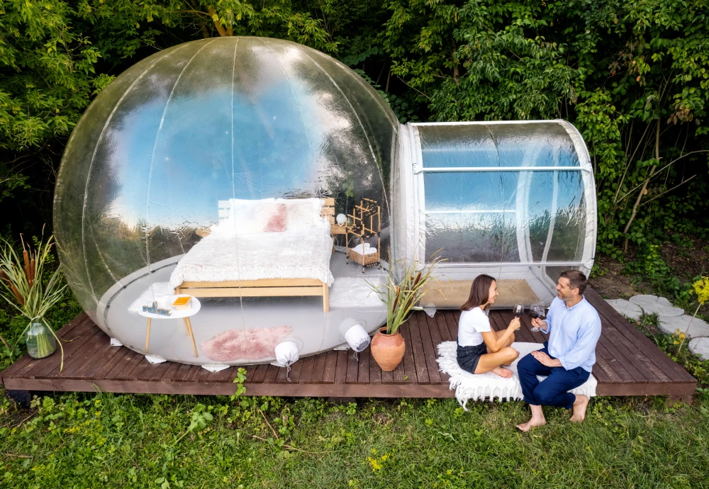 small inflatable bubble tent